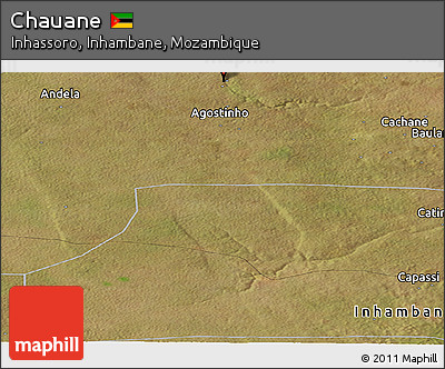Satellite Panoramic Map of Chauane