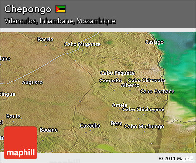 Satellite Panoramic Map of Chepongo