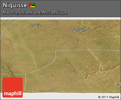 Satellite Panoramic Map of Niquisse