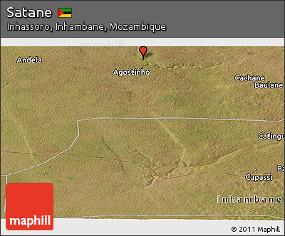 Satellite Panoramic Map of Satane