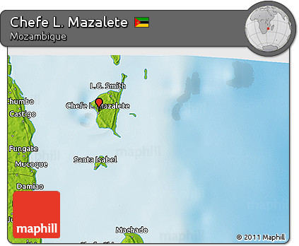 Physical 3D Map of Chefe L. Mazalete