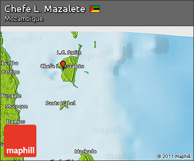 Physical 3D Map of Chefe L. Mazalete