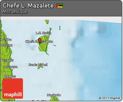 Physical 3D Map of Chefe L. Mazalete