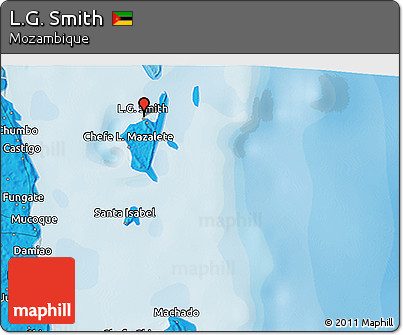 Political 3D Map of L.G. Smith