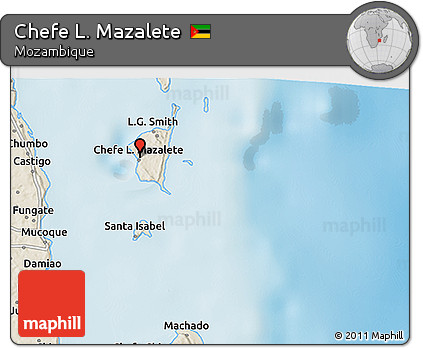 Shaded Relief 3D Map of Chefe L. Mazalete