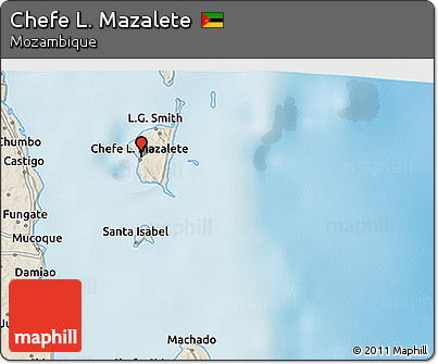 Shaded Relief 3D Map of Chefe L. Mazalete