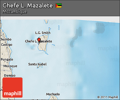 Shaded Relief 3D Map of Chefe L. Mazalete