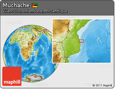 Physical Location Map of Muchache