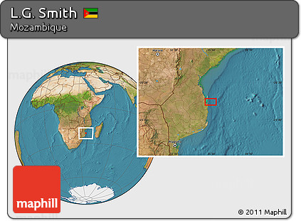 Satellite Location Map of L.G. Smith