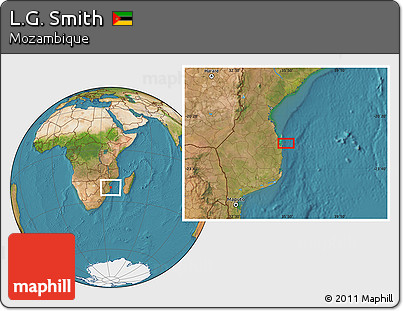 Satellite Location Map of L.G. Smith