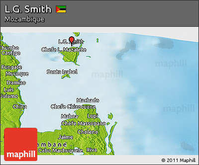 Physical Panoramic Map of L.G. Smith