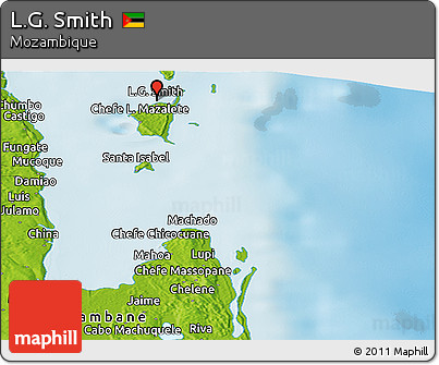 Physical Panoramic Map of L.G. Smith