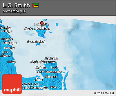 Political Panoramic Map of L.G. Smith