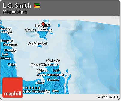 Political Panoramic Map of L.G. Smith