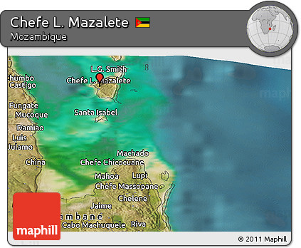 Satellite Panoramic Map of Chefe L. Mazalete