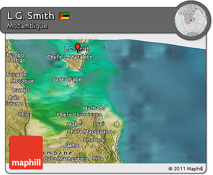 Satellite Panoramic Map of L.G. Smith