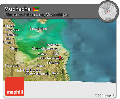 Satellite Panoramic Map of Muchache