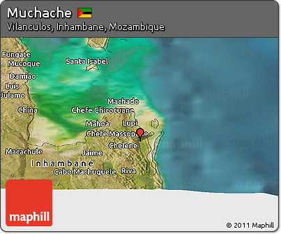 Satellite Panoramic Map of Muchache