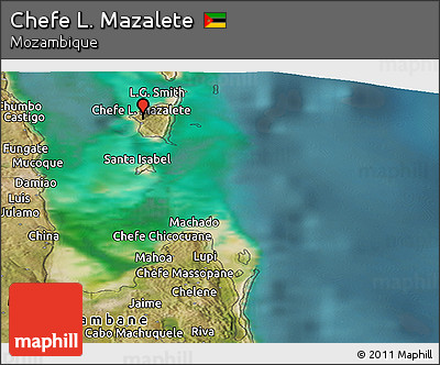 Satellite Panoramic Map of Chefe L. Mazalete