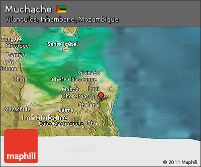 Satellite Panoramic Map of Muchache