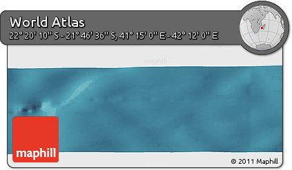 Satellite Panoramic Map of the Area around 22° 3' 23" S, 41° 43' 30" E