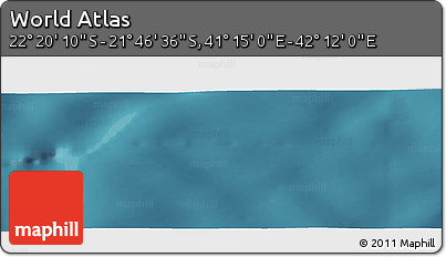 Satellite Panoramic Map of the Area around 22° 3' 23" S, 41° 43' 30" E
