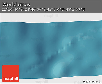 Satellite 3D Map of the Area around 22° 3' 23" S, 42° 34' 30" E