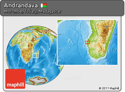 Physical Location Map of Andrandava