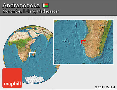 Satellite Location Map of Andranoboka