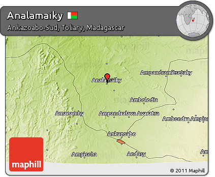 Physical 3D Map of Analamaiky