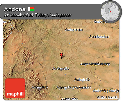 Satellite 3D Map of Andona