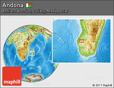 Physical Location Map of Andona