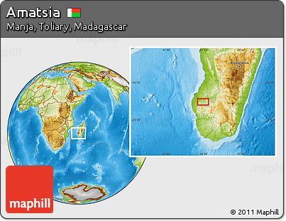 Physical Location Map of Amatsia