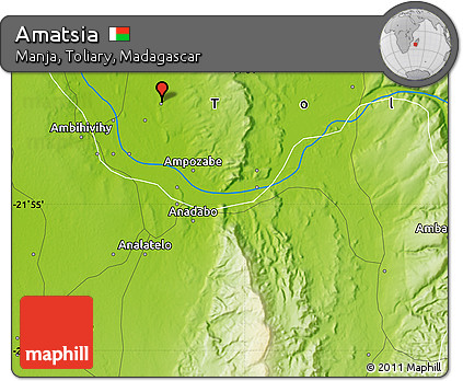 Physical Map of Amatsia