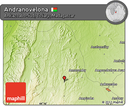 Physical Map of Andranovelona