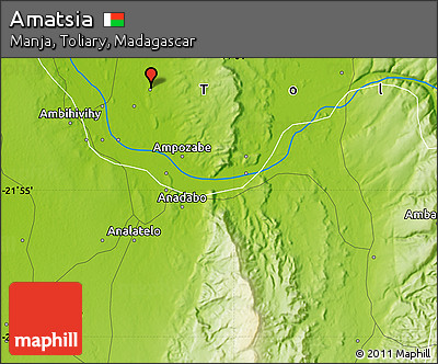 Physical Map of Amatsia