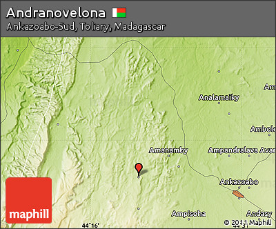 Physical Map of Andranovelona