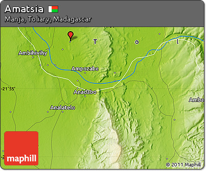 Physical Map of Amatsia