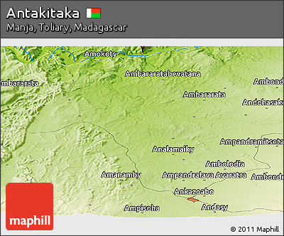 Physical Panoramic Map of Antakitaka