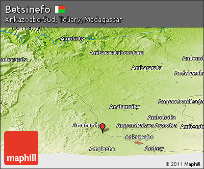 Physical Panoramic Map of Betsinefo
