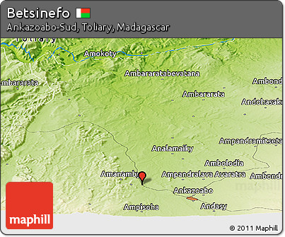 Physical Panoramic Map of Betsinefo