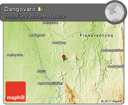 Physical 3D Map of Dangovato