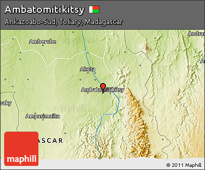 Physical 3D Map of Ambatomitikitsy