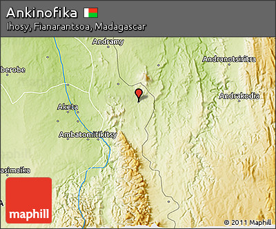 Physical 3D Map of Ankinofika