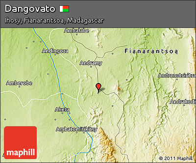 Physical 3D Map of Dangovato