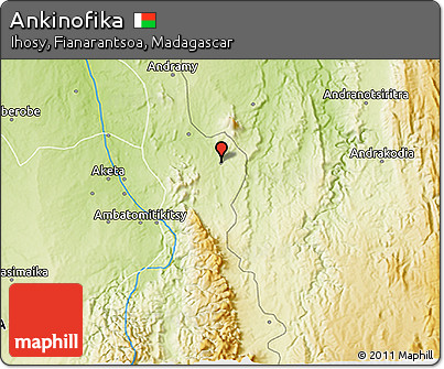 Physical 3D Map of Ankinofika