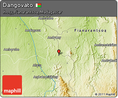 Physical 3D Map of Dangovato