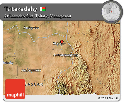 Satellite 3D Map of Tsitakadahy