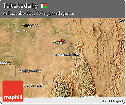 Satellite 3D Map of Tsitakadahy
