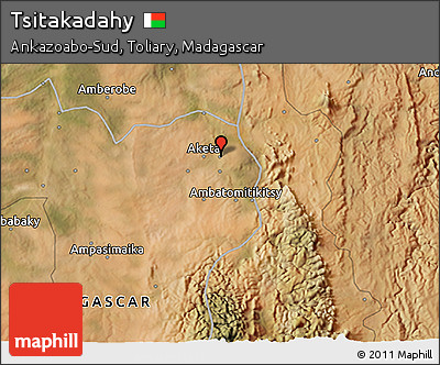 Satellite 3D Map of Tsitakadahy